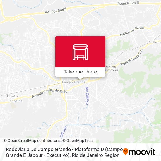 Mapa Rodoviária De Campo Grande - Plataforma D (Campo Grande E Jabour - Executivo)