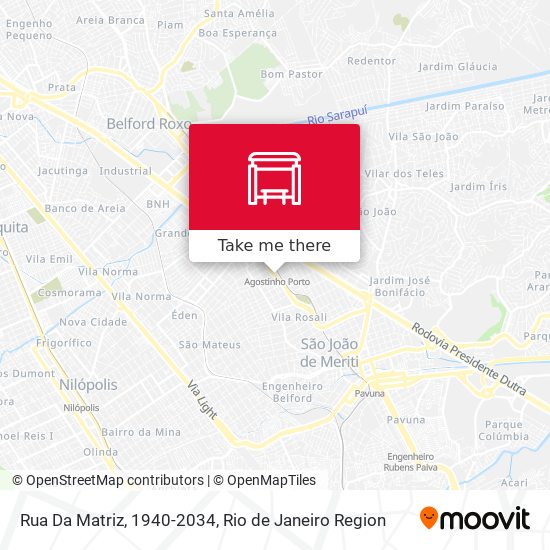 Rua Da Matriz, 1940-2034 map