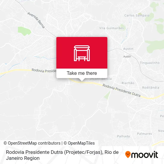 Rodovia Presidente Dutra (Projetec / Forjas) map
