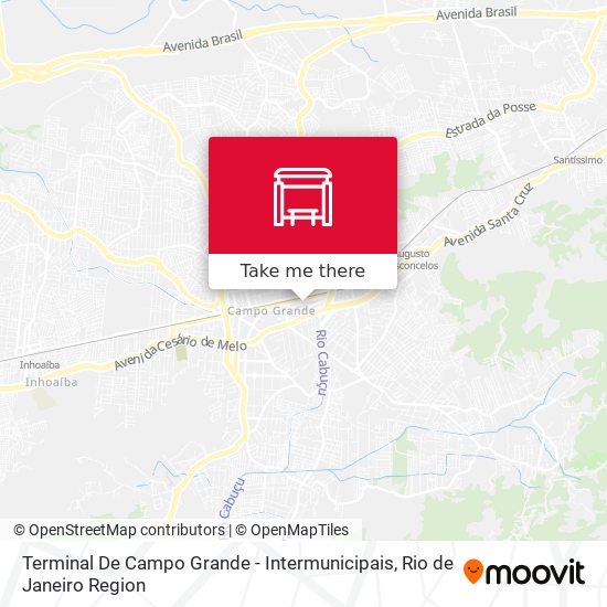 Terminal De Campo Grande - Intermunicipais map