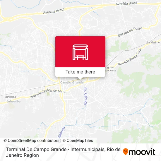 Terminal De Campo Grande - Intermunicipais map