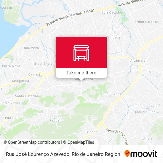 Rua José Lourenço Azevedo map