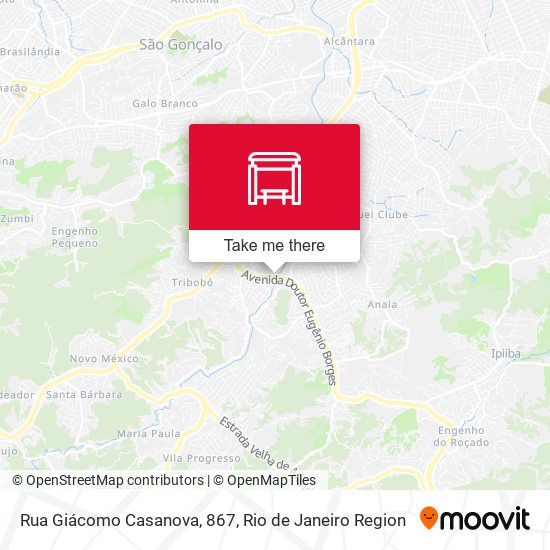 Rua Giácomo Casanova, 867 map