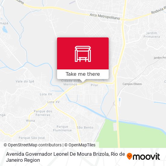 Avenida Governador Leonel De Moura Brizola map
