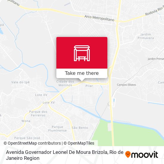 Avenida Governador Leonel De Moura Brizola map