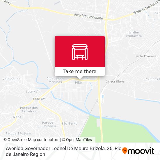 Avenida Governador Leonel De Moura Brizola, 26 map