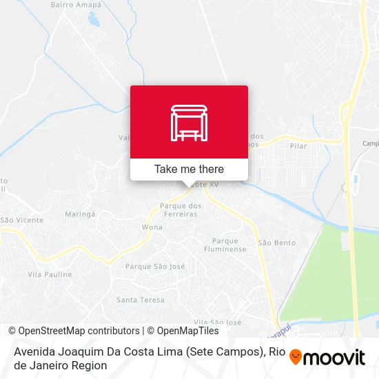 Avenida Joaquim Da Costa Lima (Sete Campos) map