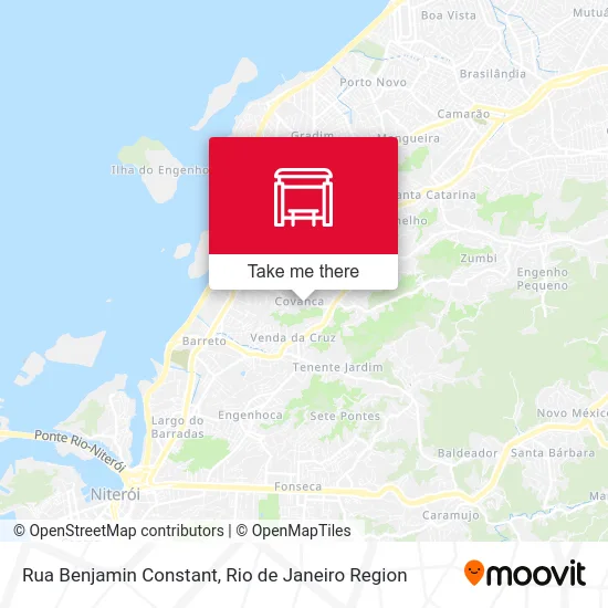 Rua Benjamin Constant map