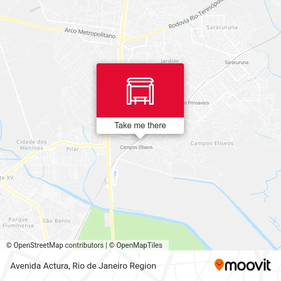 Avenida Actura map