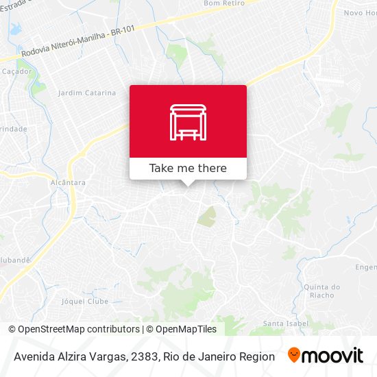 Mapa Avenida Alzira Vargas, 2383