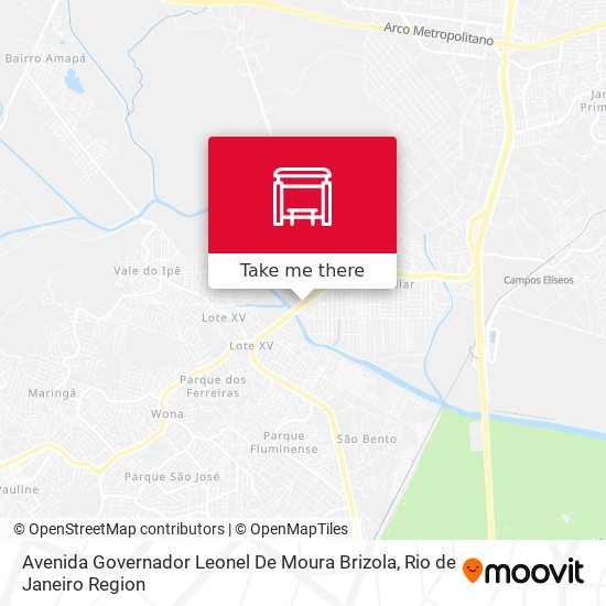 Avenida Governador Leonel De Moura Brizola map