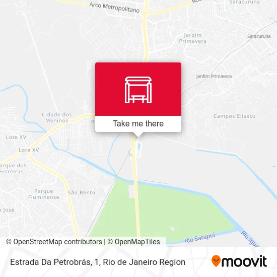 Estrada Da Petrobrás, 1 map