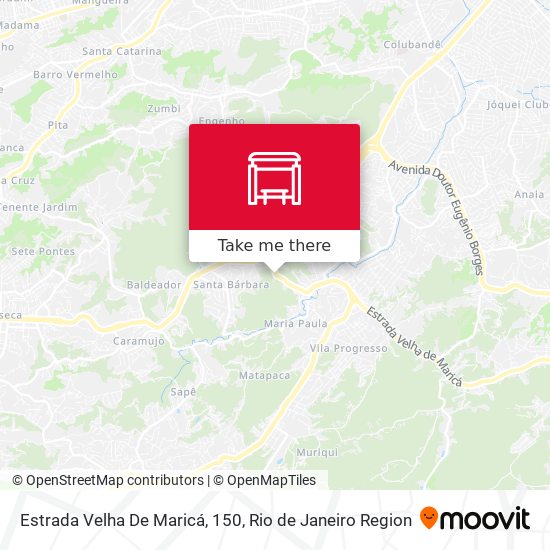 Estrada Velha De Maricá, 150 map