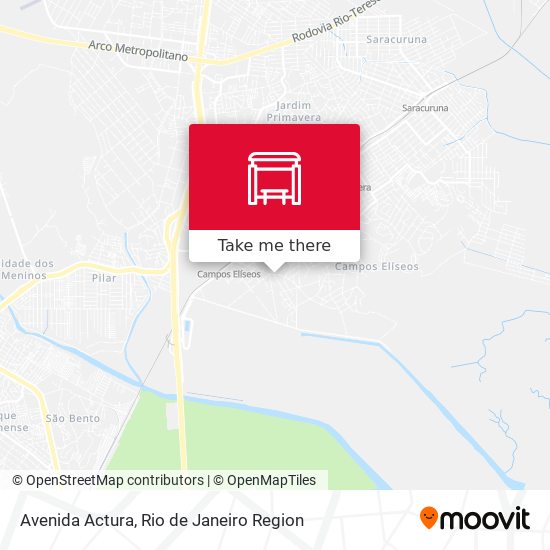 Avenida Actura map
