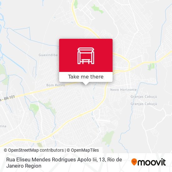 Rua Eliseu Mendes Rodrigues Apolo Iii, 13 map