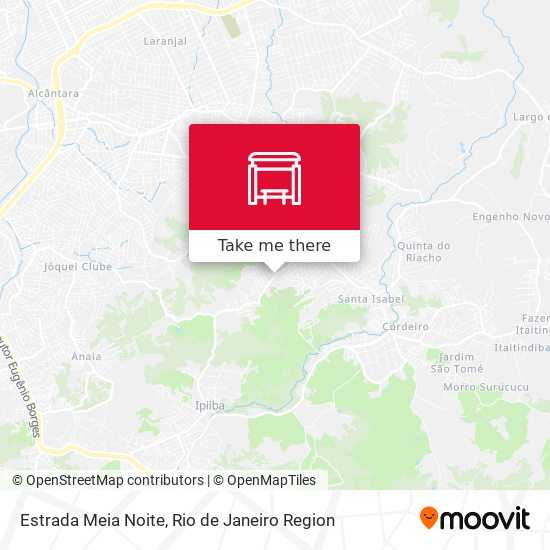 Estrada Meia Noite map