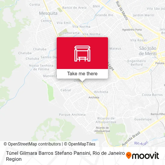 Túnel Gilmara Barros Stefano Pansini map
