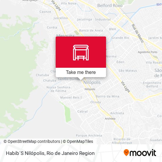 Mapa Habib´S Nilópolis