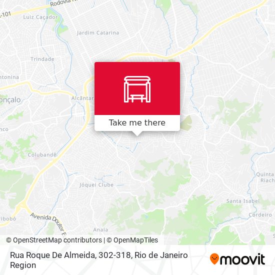 Mapa Rua Roque De Almeida, 302-318