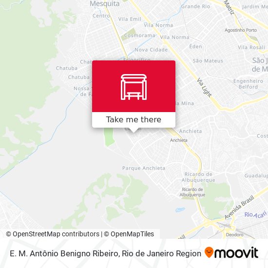 E. M. Antônio Benigno Ribeiro map