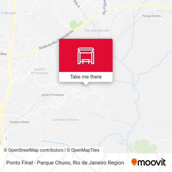 Ponto Final - Parque Chuno map