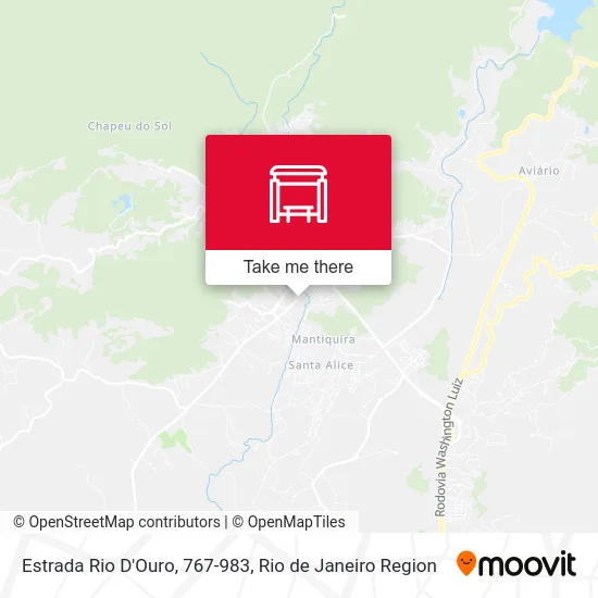 Estrada Rio D'Ouro, 767-983 map