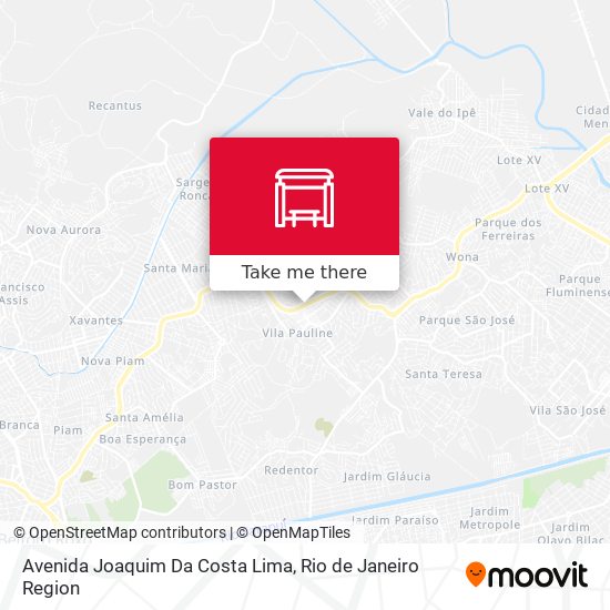 Avenida Joaquim Da Costa Lima map