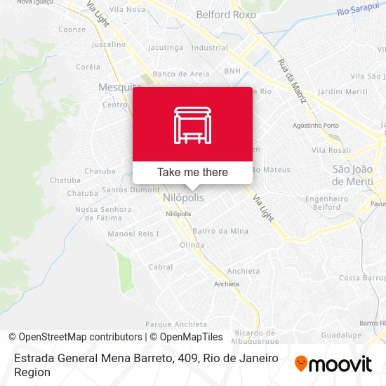 Estrada General Mena Barreto, 409 map