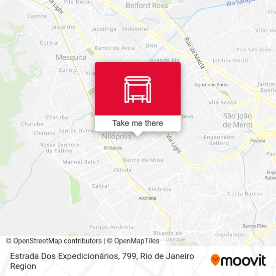 Estrada Dos Expedicionários, 799 map