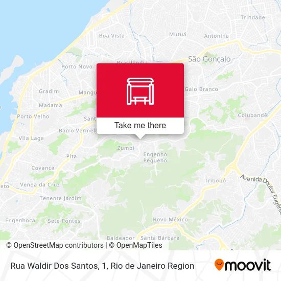 Rua Waldir Dos Santos, 1 map