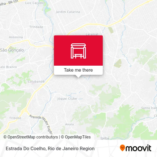 Estrada Do Coelho map