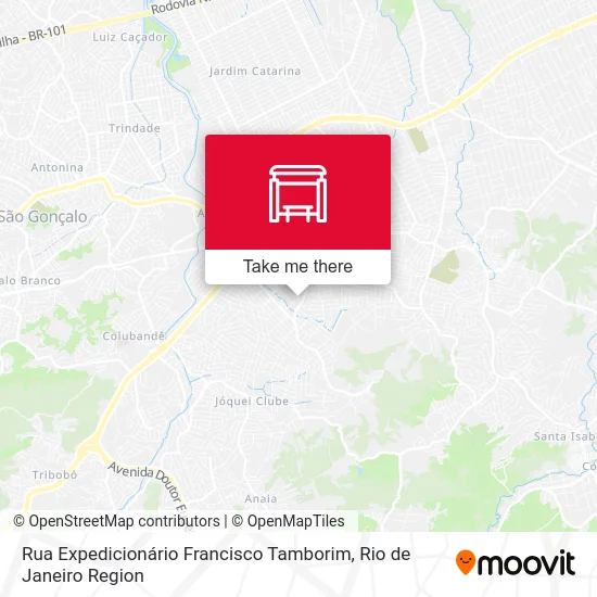 Rua Expedicionário Francisco Tamborim map