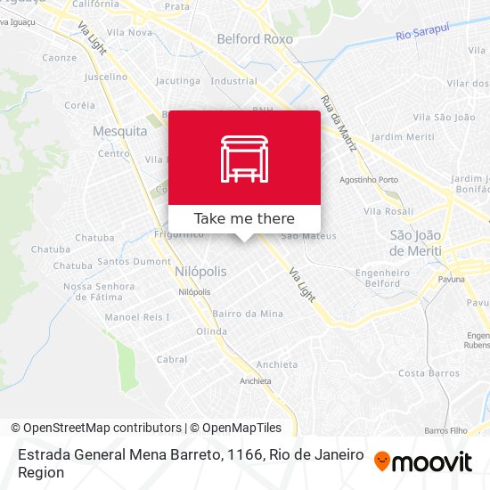 Estrada General Mena Barreto, 1166 map