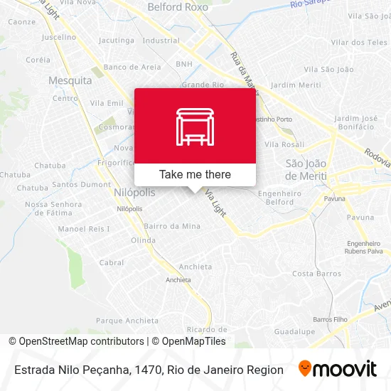 Estrada Nilo Peçanha, 1470 map