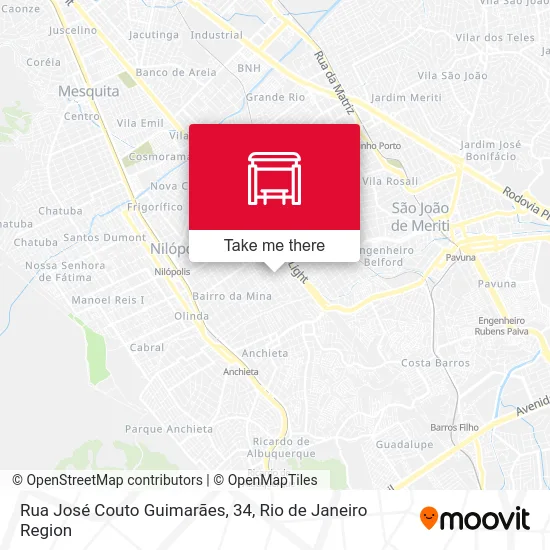 Rua José Couto Guimarães, 34 map