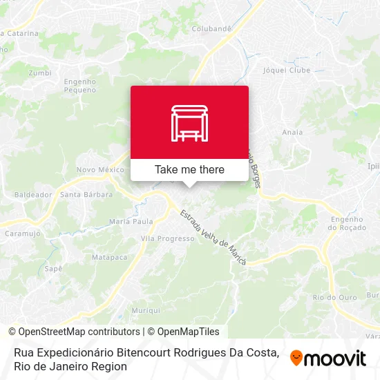 Rua Expedicionário Bitencourt Rodrigues Da Costa map