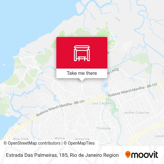 Estrada Das Palmeiras, 185 map