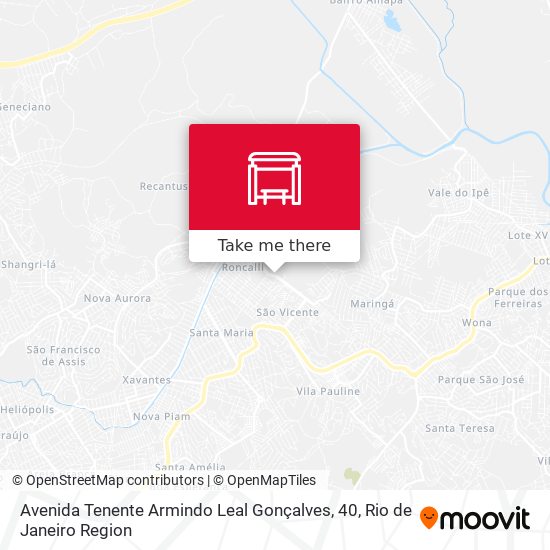 Avenida Tenente Armindo Leal Gonçalves, 40 map