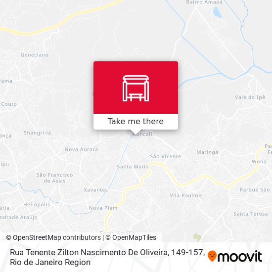 Rua Tenente Zilton Nascimento De Oliveira, 149-157 map