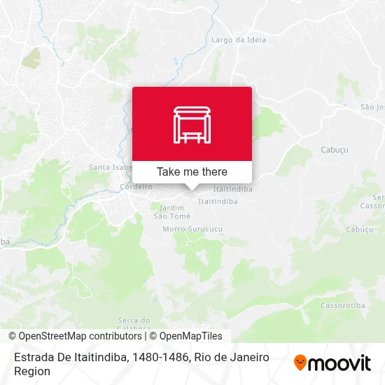 Estrada De Itaitindiba, 1480-1486 map