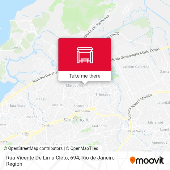 Rua Vicente De Lima Cleto, 694 map
