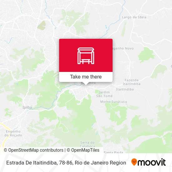 Estrada De Itaitindiba, 78-86 map