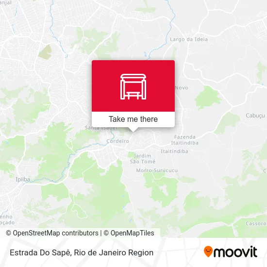 Estrada Do Sapê map