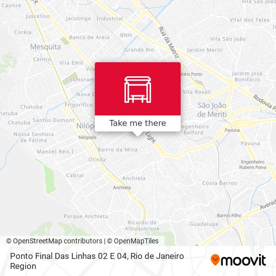 Ponto Final Das Linhas 02 E 04 map