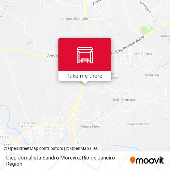 Ciep Jornalista Sandro Moreyra map