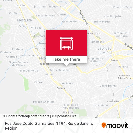 Rua José Couto Guimarães, 1194 map