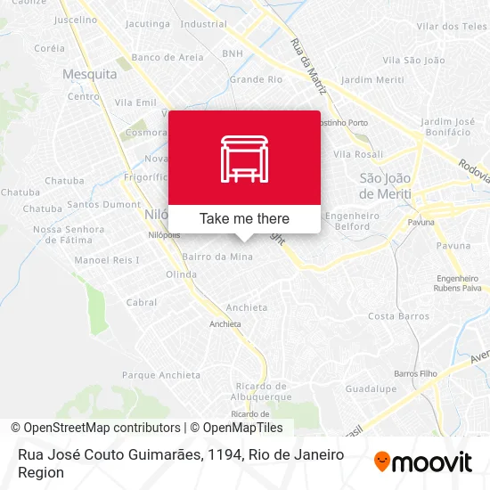 Rua José Couto Guimarães, 1194 map
