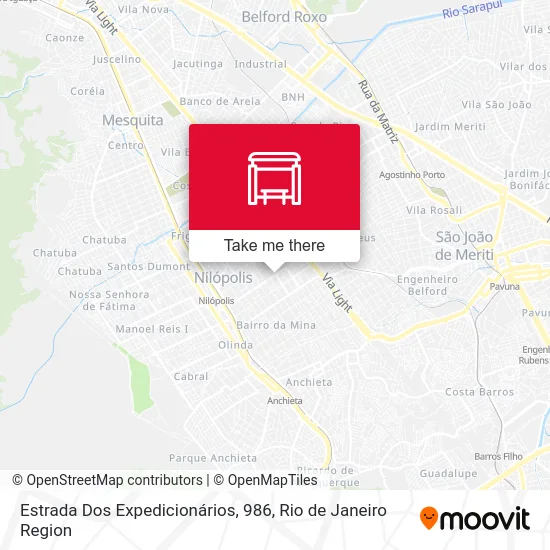 Estrada Dos Expedicionários, 986 map