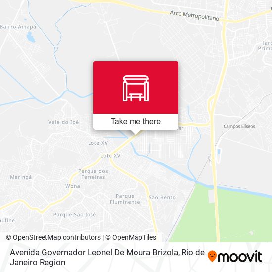 Avenida Governador Leonel De Moura Brizola map