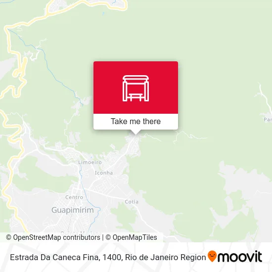 Estrada Da Caneca Fina, 1400 map